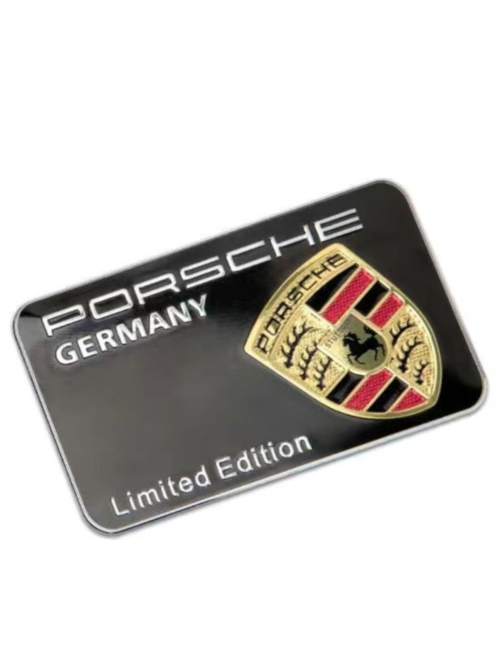 PORSCHE STUTTGART Metal Emblem Cayman Cayenne Boxter Macan Taycan Panamera Badge